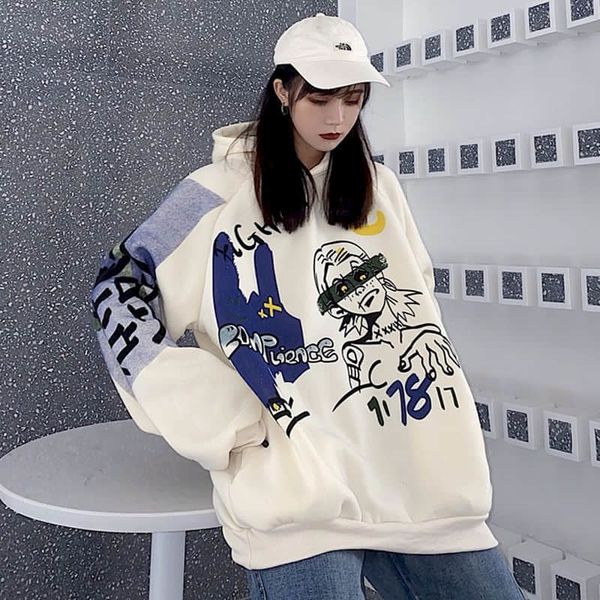 women's hoodies & sweatshirts sweatpants with velvet padded hood, harajuku-style baggy shirt for women and men, autumn winter ylv8, Black
women's hoodies & sweatshirts sweatpants with velvet padded hood, harajuku-style baggy shirt for women and men, autumn winter ylv8, Black