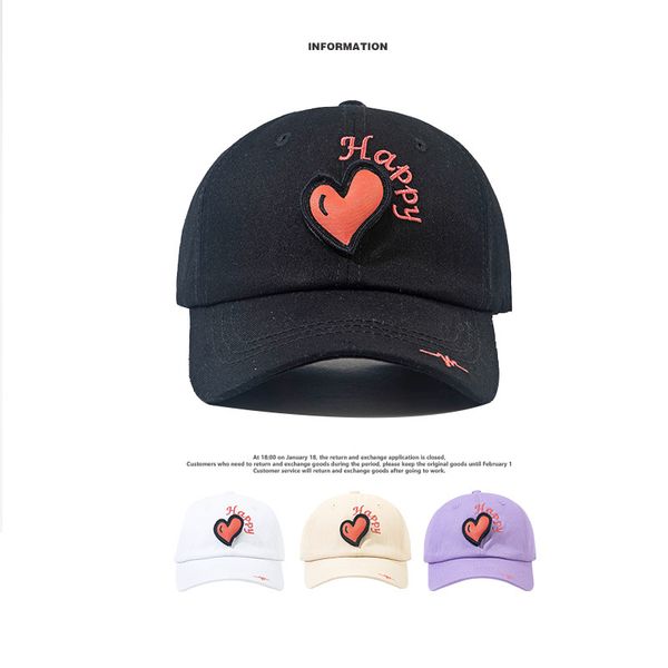 hat female spring embroidery detachable peach heart super baseball cap summer sunshade personalized fashion sunscreen duck, Blue;gray
hat female spring embroidery detachable peach heart super baseball cap summer sunshade personalized fashion sunscreen duck, Blue;gray