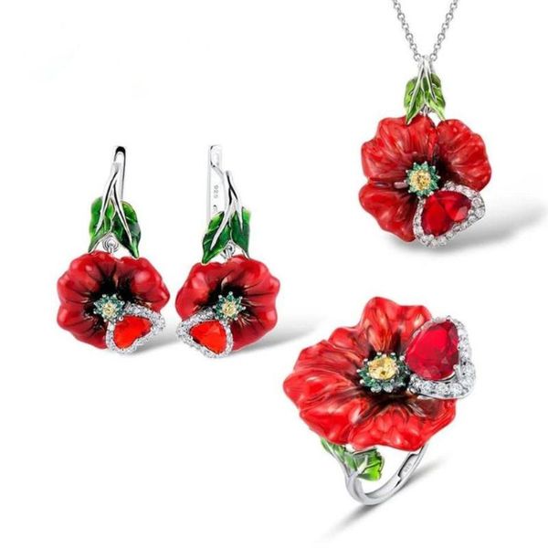 earrings & necklace women heart faux flower pendant ring party jewelry gift, Silver
earrings & necklace women heart faux flower pendant ring party jewelry gift, Silver