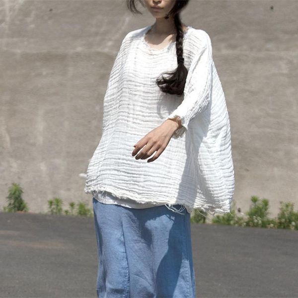 women's blouses & shirts original spring summer cotton linen women pullover female o-neck white brief blouse artistic loose blusas plus
women's blouses & shirts original spring summer cotton linen women pullover female o-neck white brief blouse artistic loose blusas plus