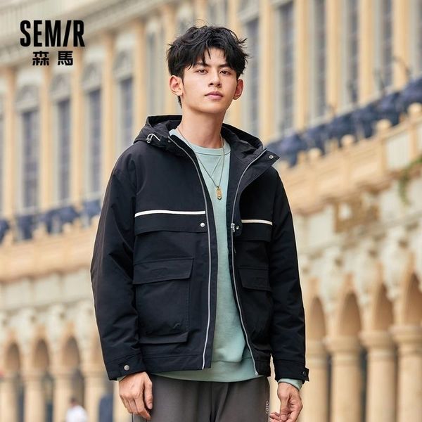 men's jackets semir men quilted warm jacket trendy tooling style 2021 autumn hooded loose tactical, Black;brown
men's jackets semir men quilted warm jacket trendy tooling style 2021 autumn hooded loose tactical, Black;brown