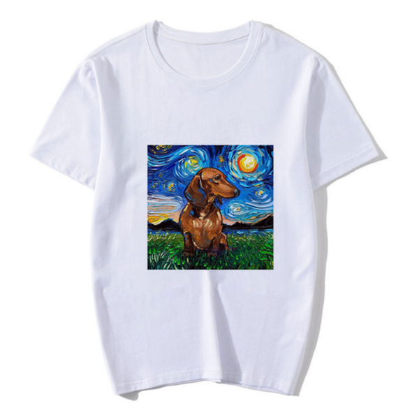 men's t-shirts dachshund funny white pink black t shirt women harajuku cute dog and cat summer fashion tee girls cotton, White;black
men's t-shirts dachshund funny white pink black t shirt women harajuku cute dog and cat summer fashion tee girls cotton, White;black