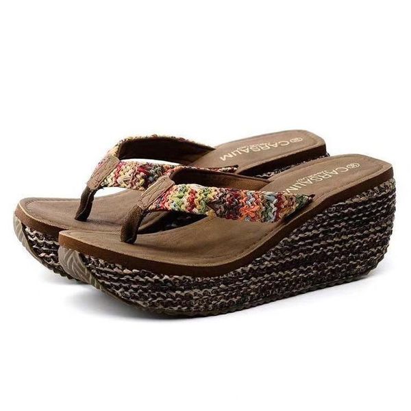 shoes woman 2021 slippers heels rubber flip flops on a wedge shale female beach platform high hawaiian flat soft sabot fabric pu, Black
shoes woman 2021 slippers heels rubber flip flops on a wedge shale female beach platform high hawaiian flat soft sabot fabric pu, Black