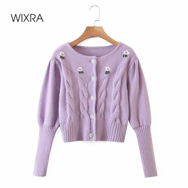 wixra elegant full puff sleeve soft cardigans womens new single-breasted female floral print knitted autumn coats 210419, White;black
wixra elegant full puff sleeve soft cardigans womens new single-breasted female floral print knitted autumn coats 210419, White;black