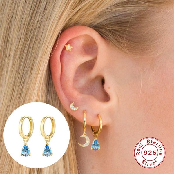 hoop & huggie boako earrings for women sterling silver geometric sapphire crystal zircon fine jewelry pendientes plata 925 w5, Golden;silver
hoop & huggie boako earrings for women sterling silver geometric sapphire crystal zircon fine jewelry pendientes plata 925 w5, Golden;silver