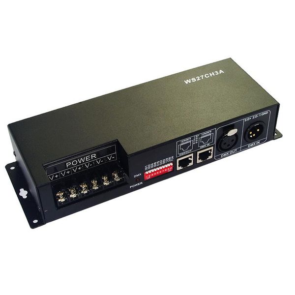 controllers dc 12v 24v 27 channel dmx512 decoder common anode max 27ch*3a xrl rj45 dimmer dmx signal led light controller ws27ch3a
controllers dc 12v 24v 27 channel dmx512 decoder common anode max 27ch*3a xrl rj45 dimmer dmx signal led light controller ws27ch3a