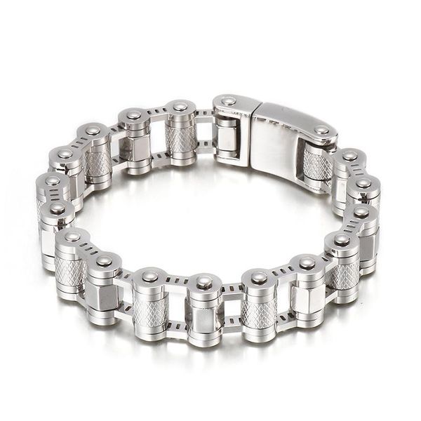 charm bracelets haolynjoy 16mm metal bicycle chain geometric men's 316l stainless steel bracelet jewelry, Golden;silver
charm bracelets haolynjoy 16mm metal bicycle chain geometric men's 316l stainless steel bracelet jewelry, Golden;silver