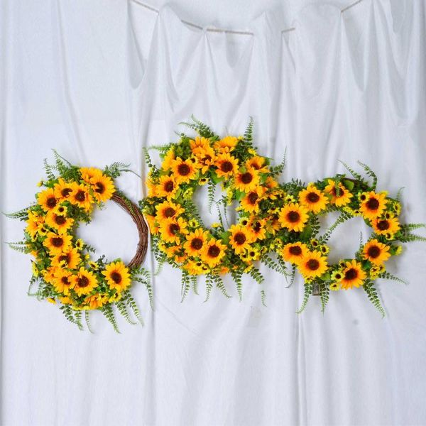 decorative flowers & wreaths cilected simulation sunflower vine circle wreath home corridor garden pendant artificial wedding scene decor
decorative flowers & wreaths cilected simulation sunflower vine circle wreath home corridor garden pendant artificial wedding scene decor