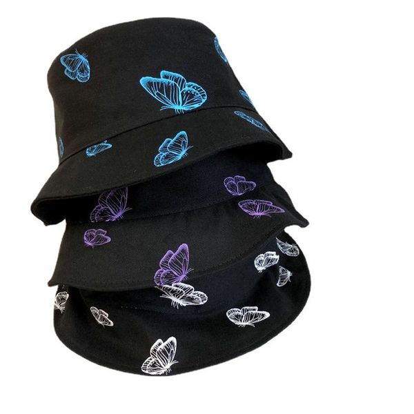 wide brim hats 2021 women butterfly double sided embroidery autumn bucket hat foldable sun cap hip hop fishing outdoor gift, Blue;gray
wide brim hats 2021 women butterfly double sided embroidery autumn bucket hat foldable sun cap hip hop fishing outdoor gift, Blue;gray