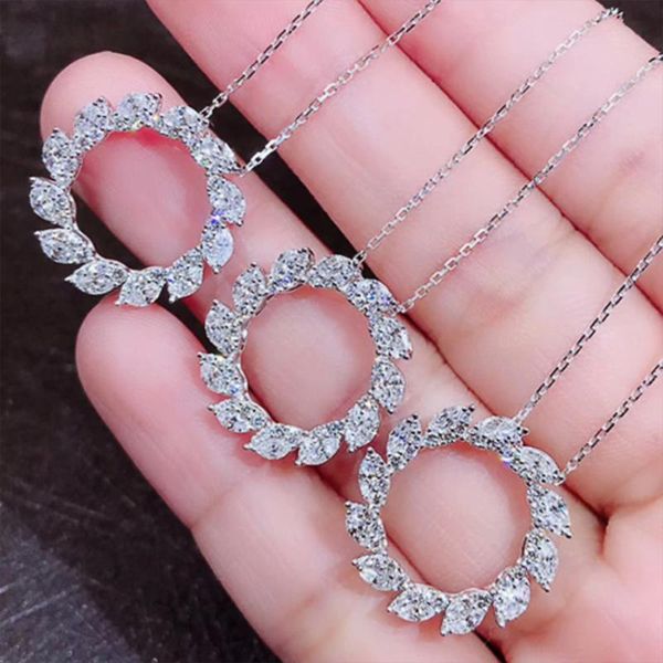 huitan exquisite cubic zirconia circle pendent necklace dazzling fashion necklaces fine anniversary gift statement jewelry women pendant, Silver
huitan exquisite cubic zirconia circle pendent necklace dazzling fashion necklaces fine anniversary gift statement jewelry women pendant, Silver