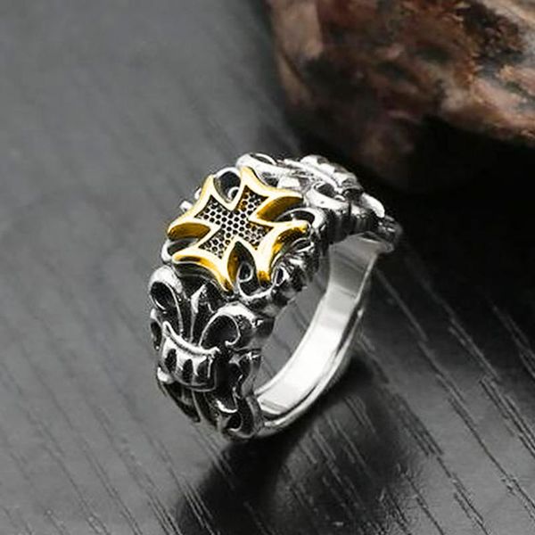 silver creative domineering exaggerated crown earl cross retro men's hipster open adjustable ring cluster rings, Golden;silver
silver creative domineering exaggerated crown earl cross retro men's hipster open adjustable ring cluster rings, Golden;silver