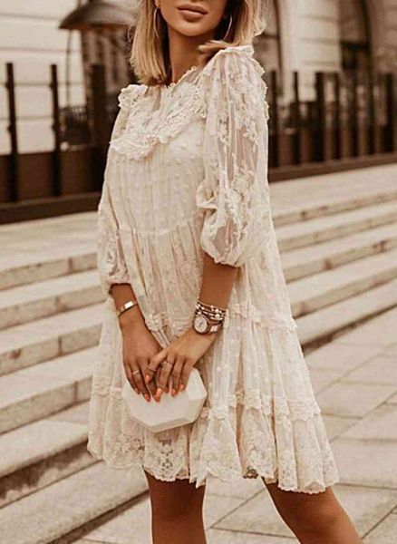 casual dresses fashion summer elegant lace knee-length woman three quarter loose waist vintage solid a-line party vf4k, Black;gray
casual dresses fashion summer elegant lace knee-length woman three quarter loose waist vintage solid a-line party vf4k, Black;gray