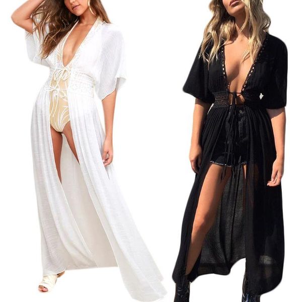 casual dresses womens summer sheer swimsuit cover up hollow crochet floral lace high waist belted maxi kimono cardigan solid color beach dre, Black;gray
casual dresses womens summer sheer swimsuit cover up hollow crochet floral lace high waist belted maxi kimono cardigan solid color beach dre, Black;gray
