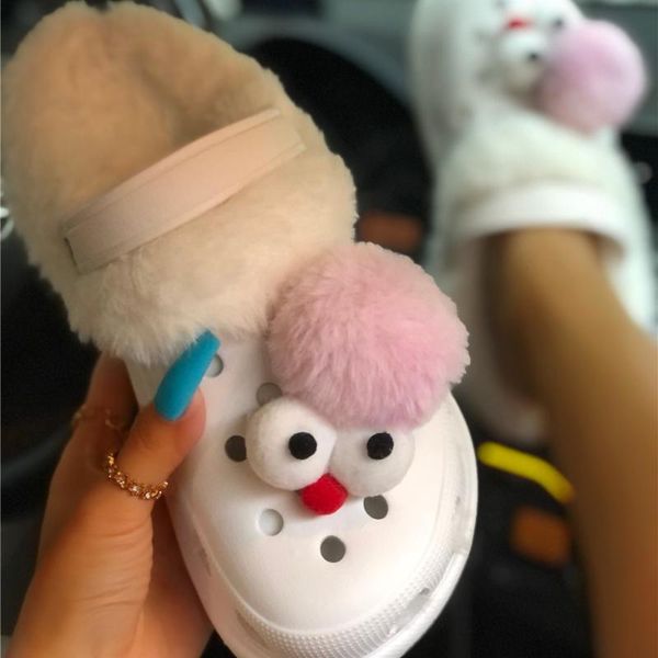 slippers cute winter warm fluffy platform women sandals non slip lightweight outdoor diamond butterfly white, Black
slippers cute winter warm fluffy platform women sandals non slip lightweight outdoor diamond butterfly white, Black