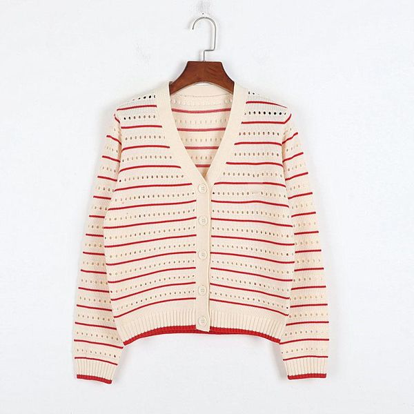 women's knits & tees ladies cardigan sweater fashion single-breasted long sleeve v-neck embroidered striped knit 2021 fall, White
women's knits & tees ladies cardigan sweater fashion single-breasted long sleeve v-neck embroidered striped knit 2021 fall, White