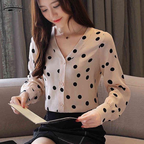 blusas mujer de moda autumn chiffon blouse women v-neck long sleeve shirts polka dot clothing 5371 50 210508, White
blusas mujer de moda autumn chiffon blouse women v-neck long sleeve shirts polka dot clothing 5371 50 210508, White