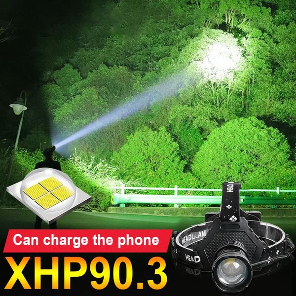 xhp90.3 400000lm led headlight usb rechargeable headlamp 18650 head torch lantern searchlight fishing lamp waterproof headlamps
xhp90.3 400000lm led headlight usb rechargeable headlamp 18650 head torch lantern searchlight fishing lamp waterproof headlamps