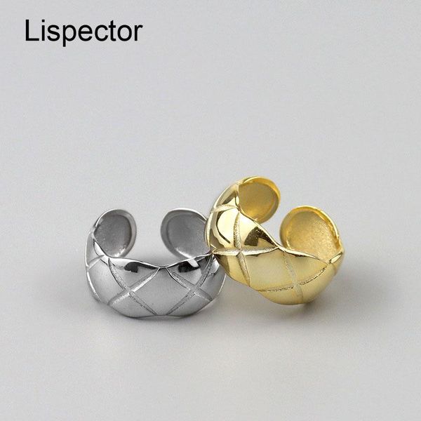 cluster rings lispector 925 sterling silver simple rhombus crossed pattern open minimalist wide wrap ring couple jewelry gifts, Golden;silver
cluster rings lispector 925 sterling silver simple rhombus crossed pattern open minimalist wide wrap ring couple jewelry gifts, Golden;silver