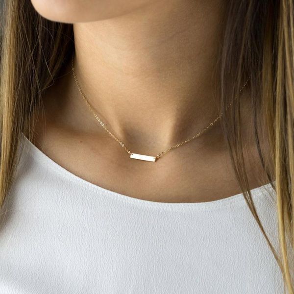 stainless steel minimalist chokers necklace for women 2021 dainty gold color necklaces jewelry drop/wholesale pendant, Silver
stainless steel minimalist chokers necklace for women 2021 dainty gold color necklaces jewelry drop/wholesale pendant, Silver