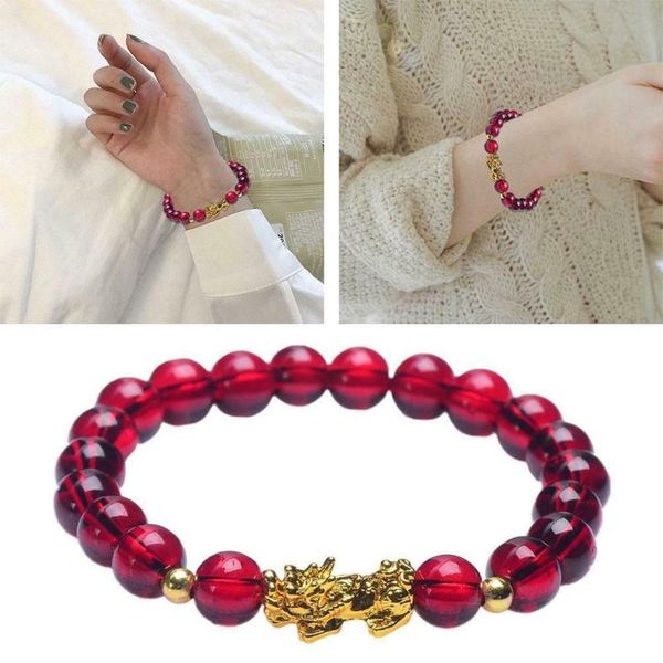beaded, strands red glass bracelet handmade braided gold pixiu beaded for women men lucy wealth color wrist chain birthday gift, Black
beaded, strands red glass bracelet handmade braided gold pixiu beaded for women men lucy wealth color wrist chain birthday gift, Black