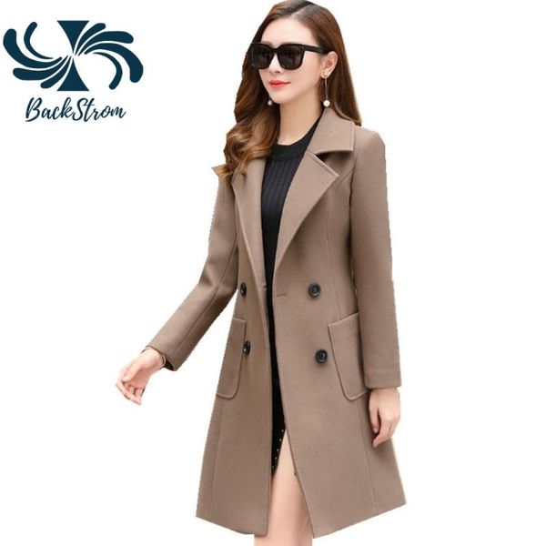 women's wool & blends backstrom women winter mid-length coats waist korean fashion slimming woolen jackets female elegant temperament o, Black
women's wool & blends backstrom women winter mid-length coats waist korean fashion slimming woolen jackets female elegant temperament o, Black
