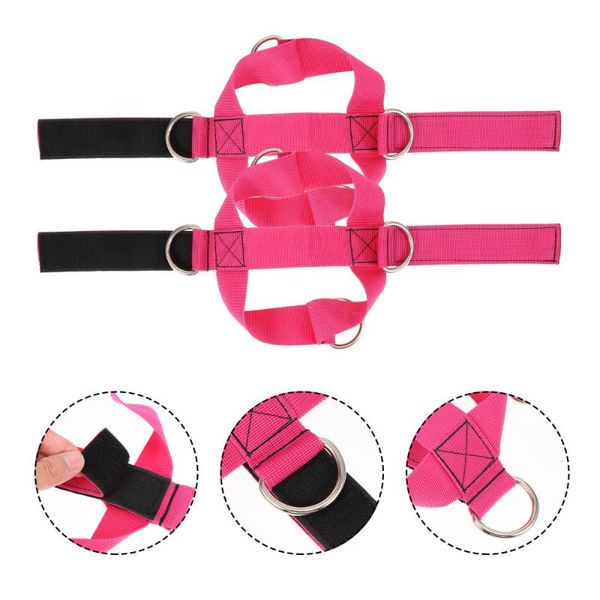 resistance bands 1 pair exercise foot strap ankle fitness nylon cuffs straps
