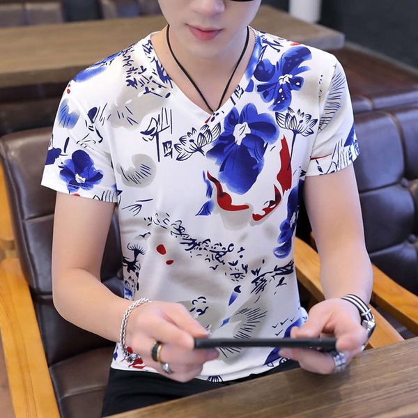 men's shirt summer short sleeve decor t-shirt fashion youth korean slim fit men's pullover chinese style top, White;black
men's shirt summer short sleeve decor t-shirt fashion youth korean slim fit men's pullover chinese style top, White;black