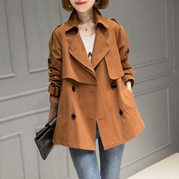 women's trench coats fashion windbreaker jacket 2021 temperament korean version loose show thin coat woman, Tan;black
women's trench coats fashion windbreaker jacket 2021 temperament korean version loose show thin coat woman, Tan;black