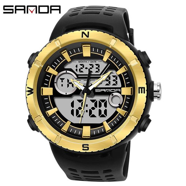 wristwatches luxury men wrist watches chronograph led digital outdoor sports watch waterproof military male clock relogios masculino, Slivery;brown
wristwatches luxury men wrist watches chronograph led digital outdoor sports watch waterproof military male clock relogios masculino, Slivery;brown