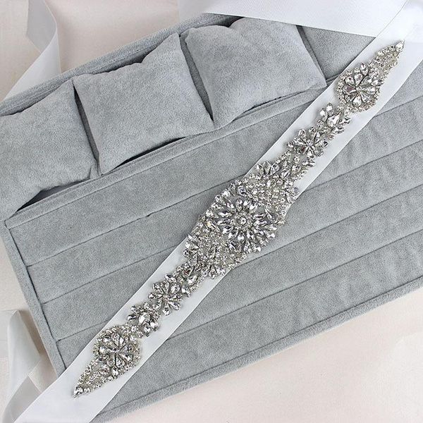 wedding sashes luxury crystal belts satin rhinestone waistband belt for bride accessories bridal ribbon sash, White
wedding sashes luxury crystal belts satin rhinestone waistband belt for bride accessories bridal ribbon sash, White