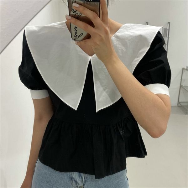 women's knits & tees stylish prom slim summer sweet color-hit femme chic blouses office lady streetwear short shirts, White
women's knits & tees stylish prom slim summer sweet color-hit femme chic blouses office lady streetwear short shirts, White