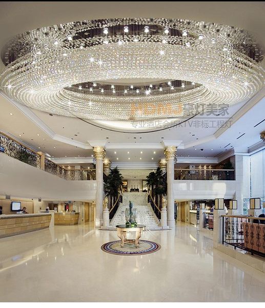 pendant lamps sales department crystal lamp chandelier club front desk el lobby atmospheric creative villa