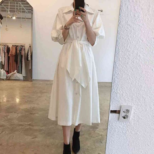 spring style korean ladies lapel single-breasted lace-up waist lantern sleeve mid calf shirt dress women qb769 210510, Black;gray
spring style korean ladies lapel single-breasted lace-up waist lantern sleeve mid calf shirt dress women qb769 210510, Black;gray