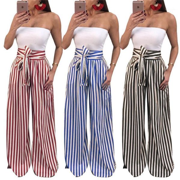women's pants & capris 2021 fashion summer wide leg women tether high waist striped loose palazzo elegant office ladies trousers, Black;white
women's pants & capris 2021 fashion summer wide leg women tether high waist striped loose palazzo elegant office ladies trousers, Black;white