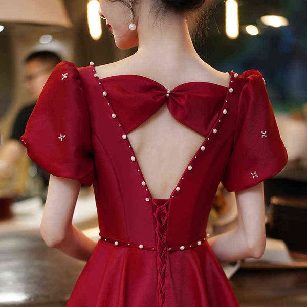 luxury street style dresses toast cloth bride 2021 autumn thin style usually can wear a small red wedding engagement evening, Black;pink
luxury street style dresses toast cloth bride 2021 autumn thin style usually can wear a small red wedding engagement evening, Black;pink