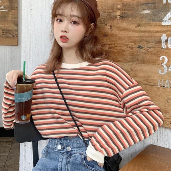 women's t-shirt striped cotton t shirt women spring 2021 long sleeve plus size korean oversized female tshirt harajuku casual tees pd0, White
women's t-shirt striped cotton t shirt women spring 2021 long sleeve plus size korean oversized female tshirt harajuku casual tees pd0, White