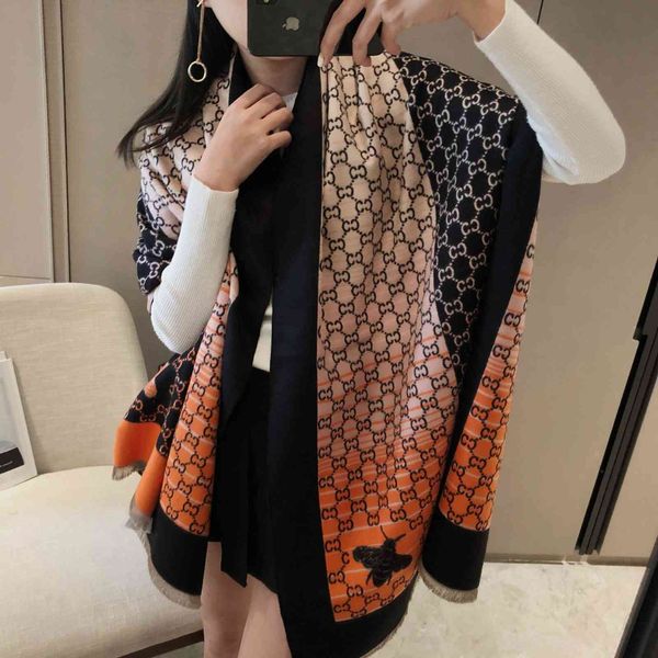 design scarf autumn and temperament double-sided imitation cashmere scarf women's thickened shawl warm bib, Blue;gray
design scarf autumn and temperament double-sided imitation cashmere scarf women's thickened shawl warm bib, Blue;gray