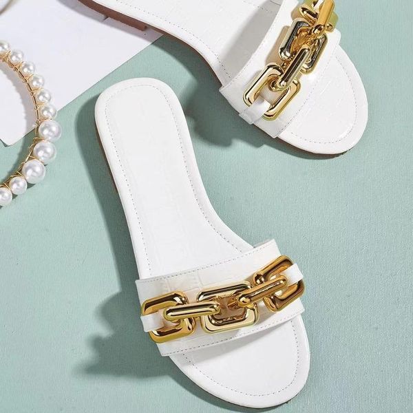 slippers 2021 summer plus size women's casual metal chain fish mouth solid color low-heeled sandals and women, Black
slippers 2021 summer plus size women's casual metal chain fish mouth solid color low-heeled sandals and women, Black