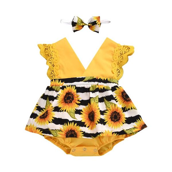 rompers infant toddler baby girl sunflower romper dress sleeveless lace overall jumpsuit summer clothes outfits with headband, Blue
rompers infant toddler baby girl sunflower romper dress sleeveless lace overall jumpsuit summer clothes outfits with headband, Blue