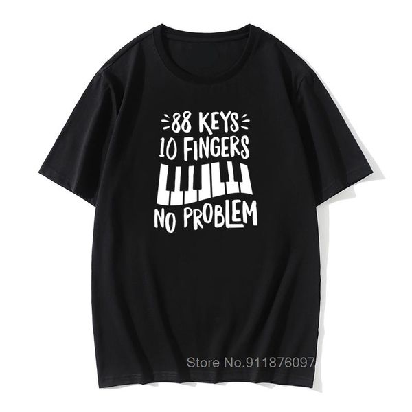 men's t-shirts cool piano 88 keys 10 fingers no problem t-shirt men wome summer retro tees casual short sleeve cotton funny, White;black
men's t-shirts cool piano 88 keys 10 fingers no problem t-shirt men wome summer retro tees casual short sleeve cotton funny, White;black