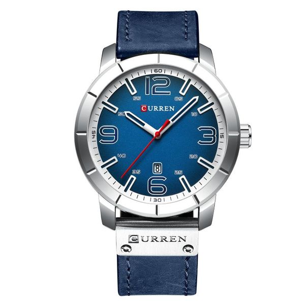wristwatches style fashion men's watch calendar waterproof quartz leather strap casual business, Slivery;brown
wristwatches style fashion men's watch calendar waterproof quartz leather strap casual business, Slivery;brown