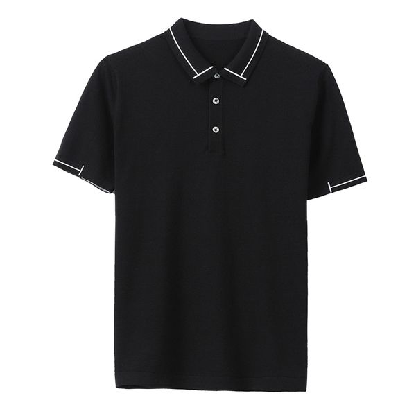 summer fresh short sleeve t-shirt thin men's small lapel polo shirt fashion contrast color t-shirt pullover, White;black
summer fresh short sleeve t-shirt thin men's small lapel polo shirt fashion contrast color t-shirt pullover, White;black