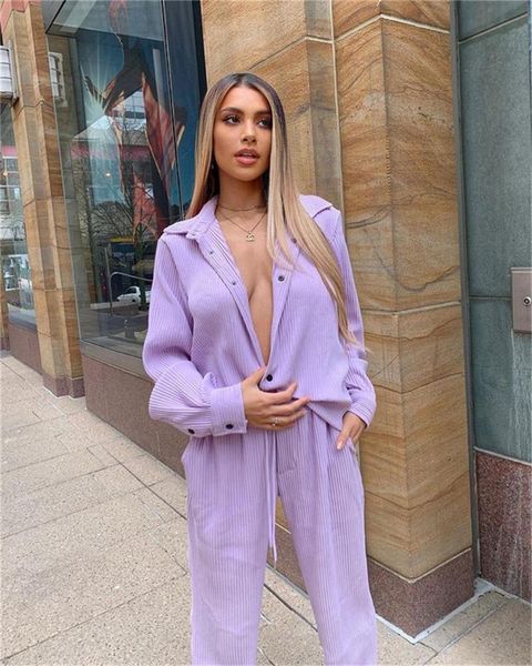 women's two piece pants women tracksuits autumn winter 2-pieces sweater suit casual long sleeve lapel shirt single-breasted + leg set j, White
women's two piece pants women tracksuits autumn winter 2-pieces sweater suit casual long sleeve lapel shirt single-breasted + leg set j, White