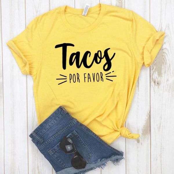 women's t-shirt 100% pure cotton t shirt tacos por favor letter print women short sleeve o neck loose tshirt summer causal tee, White
women's t-shirt 100% pure cotton t shirt tacos por favor letter print women short sleeve o neck loose tshirt summer causal tee, White