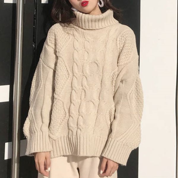 sweater korean streetwear turtleneck sweaters women sweet loose pull twist thick lazy knitted pullovers female autumn winter warm jumper gdy, White;black
sweater korean streetwear turtleneck sweaters women sweet loose pull twist thick lazy knitted pullovers female autumn winter warm jumper gdy, White;black