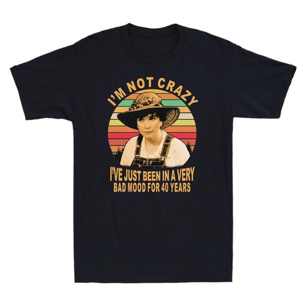 women's t-shirt i' not crazy i've just been in a very bad mood for 40 years vintage shirt women casual loose clothing tees, White
women's t-shirt i' not crazy i've just been in a very bad mood for 40 years vintage shirt women casual loose clothing tees, White