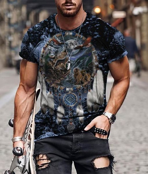 men's t-shirts cool retro native wolf pattern 3d printed t shirt summer fashion harajuku short sleeve, White;black
men's t-shirts cool retro native wolf pattern 3d printed t shirt summer fashion harajuku short sleeve, White;black