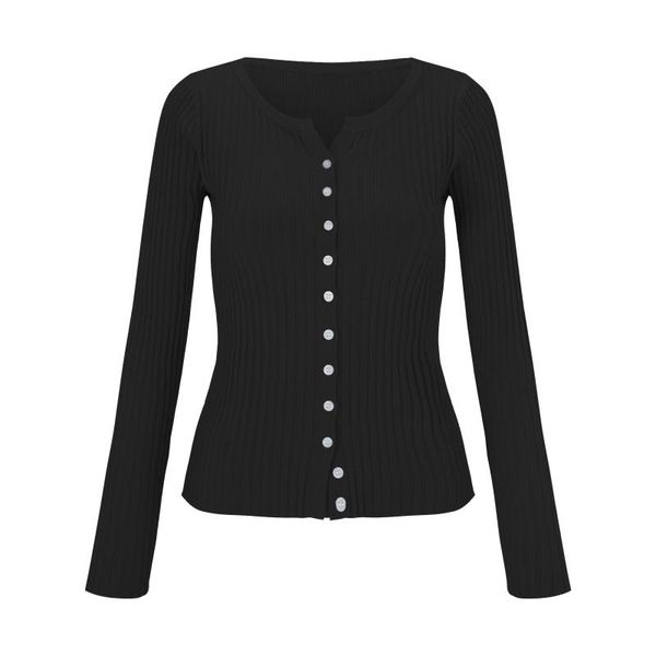 women's knits & tees autumn and winter single breasted cardigan slim long sleeved sweater all match streetwear mujer, White
women's knits & tees autumn and winter single breasted cardigan slim long sleeved sweater all match streetwear mujer, White