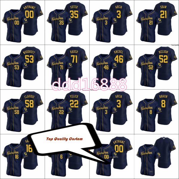 milwaukee #22 christian baseball jerseys yelich 16 ben gamel 3 orlando arcia men women youth toddler custom navy s-6xl brewer flex base 14, Black
milwaukee #22 christian baseball jerseys yelich 16 ben gamel 3 orlando arcia men women youth toddler custom navy s-6xl brewer flex base 14, Black