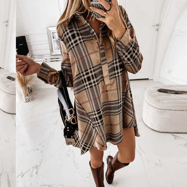 casual dresses elegant plaid printed turn-down collar ladies women buttons mini vintage female long sleeve party w29a, Black;gray
casual dresses elegant plaid printed turn-down collar ladies women buttons mini vintage female long sleeve party w29a, Black;gray